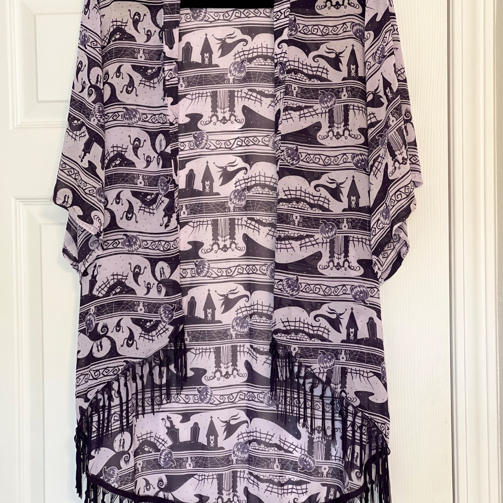 The Nightmare Before Christmas Jack And Sally Kimono Size Medium